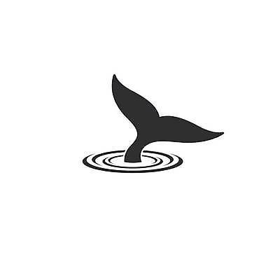 EPS 해외이미지 일러스트 사람없음 검은색 심볼 고래 꼬리 해외일러스트 컬러 포유류 수중동물 파일형식 벡터 이미지허브