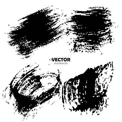 EPS 해외이미지 디자인 일러스트 붓터치 사람없음 검은색 질감 기하학 그런지 해외일러스트 컬러 무늬 파일형식 벡터 이미지허브