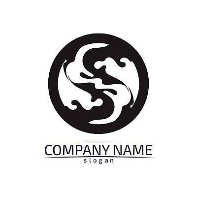 EPS 해외이미지 디자인 일러스트 추상 사람없음 검은색 심볼 웨이브 해외일러스트 컬러 무늬 파일형식 벡터 이미지허브