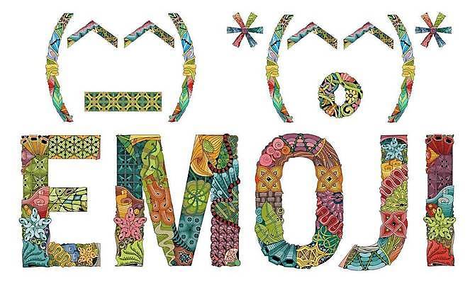 EPS 해외이미지 일러스트 타이포그라피 사람없음 단어 화려 이모티콘 젠탱글 해외일러스트 문자 컨셉 파일형식 벡터 이미지허브