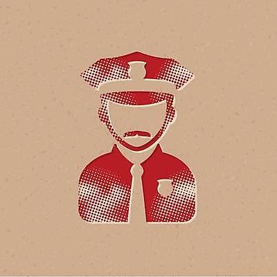 EPS 해외이미지 직업 디자인 남자 유니폼 일러스트 경비 안전 사람 그래픽 빨간색 픽토그램 선글라스 머리 긴급 업무 경찰 보호 인쇄 심볼 콧수염 서비스 사인 군용 보안 법 배지 공정 그런지 장교 제어 캡모자 헬프 아바타 스타일 해외일러스트 모자_잡화 옷 안경 컬러 컨셉 수염 군대 신체부위 작업 도움 파일형식 벡터 이미지허브