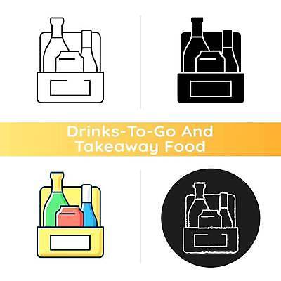 EPS 해외이미지 디자인 음료 가방 라인일러스트 일러스트 사람없음 세트 담기 해외일러스트 잡화 모션 파일형식 벡터 이미지허브