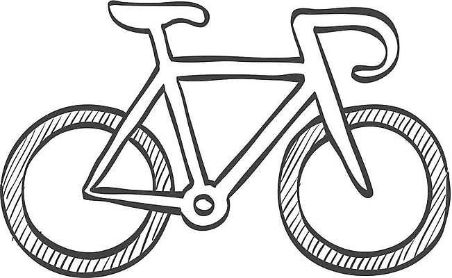 EPS 해외이미지 라인일러스트 일러스트 사람없음 자전거 스케치 로드자전거 해외일러스트 미술 바이크 파일형식 벡터 이미지허브