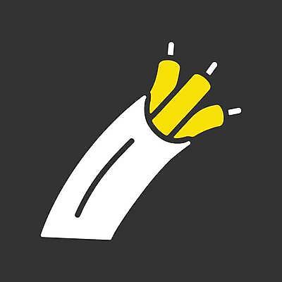 EPS 해외이미지 일러스트 사람없음 노란색 검은색 전선 흰색 케이블선 해외일러스트 컬러 파일형식 벡터 이미지허브