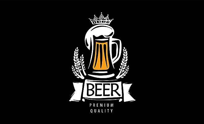 EPS 리본 일러스트 왕관 맥주 타이포그라피 사람없음 검은색 흐름 심볼 보리 맥주잔 맥주거품 국내일러스트 문자 컬러 컨셉 술잔 곡류 주류 거품 파일형식 벡터 이미지허브