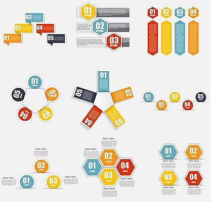 EPS 해외이미지 말풍선 일러스트 비즈니스 사람없음 그래픽 사각형 자료 인포그래픽 정보 원형 육각형 오각형 목차 해외일러스트 도형 파일형식 벡터 이미지허브