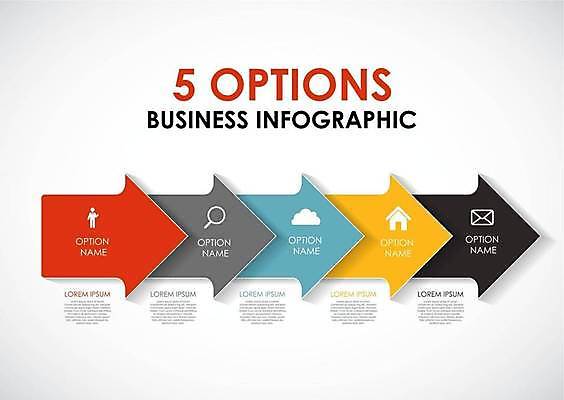 EPS 해외이미지 디자인 화살표 일러스트 비즈니스 돋보기 사람모양 사람없음 자료 인포그래픽 정보 편지 레이아웃 순서 목차 집모양 해외일러스트 모양 파일형식 벡터 이미지허브