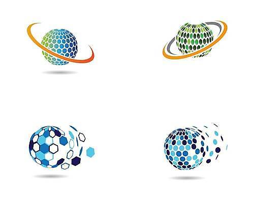 EPS 해외이미지 일러스트 사람없음 글로벌 행성 심볼 브랜딩 해외일러스트 우주 파일형식 벡터 이미지허브