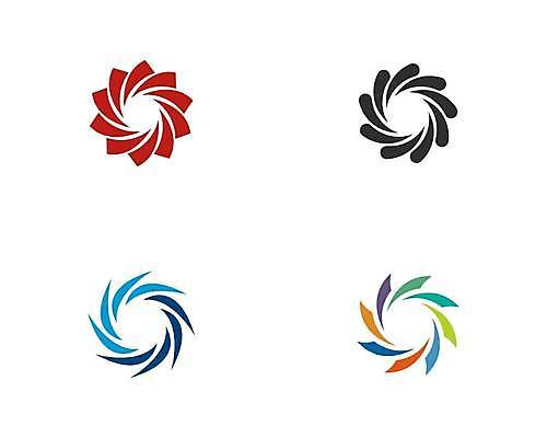 EPS 해외이미지 꽃 일러스트 사람없음 심볼 기하학 브랜딩 해외일러스트 식물 무늬 파일형식 벡터 이미지허브