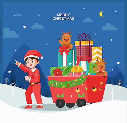 전신 나무 남자 동물캐릭터 크리스마스 두마리 겨울 일러스트 밤하늘 사슴 산 크리스마스선물 한명 성인 파란색 선물상자 산타클로스 수레 루돌프 눈 가리킴 초승달 포인세티아 수레끌기 성인남자한명만 눈덮임 국내일러스트 일러캐릭터 AI파일 자연요소 식물 동물 캐릭터 1 계절 기념일 꽃 컬러 컨셉 2 포유류 하늘 날씨 선물 사람 손짓 상자 카트 달 당기기 야간 남자한명만 성인남자만 파일형식 벡터