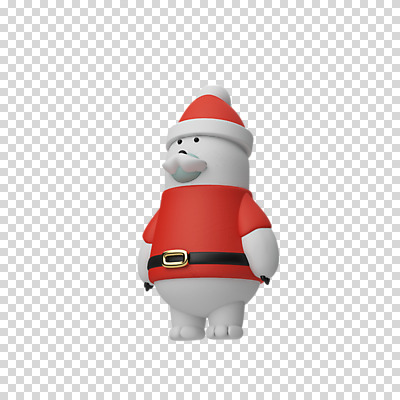 편집 편집이미지 한마리 크리스마스 산타모자 산타옷 3D캐릭터 누끼 사람없음 산타클로스 3D 콧수염 디지털합성 북극곰 PNG 편집소스 캐릭터 모자_잡화 1 옷 기념일 곰 수염 파일형식