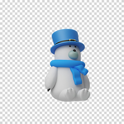 편집 편집이미지 한마리 크리스마스 털모자 3D캐릭터 누끼 앉기 사람없음 3D 목도리 디지털합성 북극곰 PNG 신사모자 편집소스 캐릭터 모자_잡화 1 잡화 기념일 곰 모션 파일형식