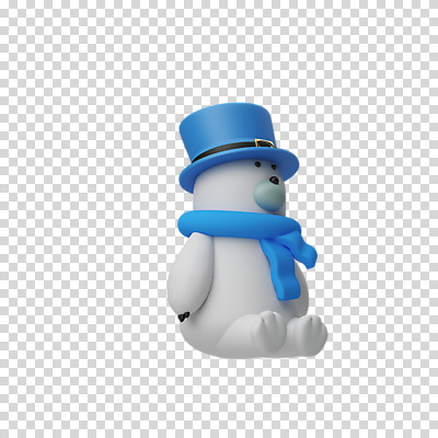 편집 편집이미지 한마리 크리스마스 털모자 3D캐릭터 누끼 앉기 사람없음 3D 목도리 디지털합성 북극곰 PNG 신사모자 편집소스 캐릭터 모자_잡화 1 잡화 기념일 곰 모션 파일형식