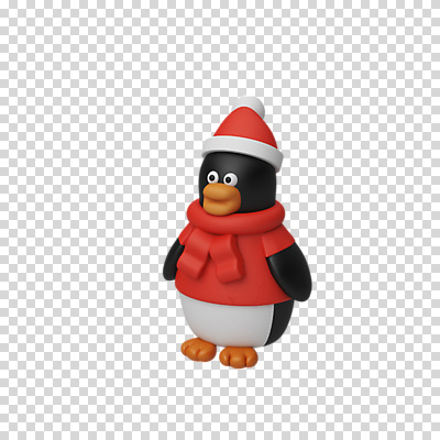 편집 편집이미지 한마리 크리스마스 산타모자 털모자 3D캐릭터 누끼 사람없음 3D 목도리 디지털합성 펭귄 PNG 패딩조끼 편집소스 캐릭터 모자_잡화 1 잡화 기념일 조류 조끼 패딩 파일형식