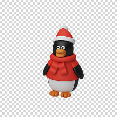 편집 편집이미지 한마리 크리스마스 산타모자 털모자 3D캐릭터 누끼 사람없음 3D 목도리 디지털합성 펭귄 PNG 패딩조끼 편집소스 캐릭터 모자_잡화 1 잡화 기념일 조류 조끼 패딩 파일형식