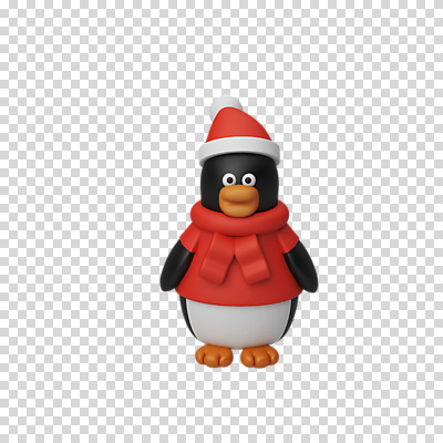 편집 편집이미지 한마리 크리스마스 산타모자 털모자 3D캐릭터 누끼 사람없음 3D 목도리 디지털합성 펭귄 PNG 패딩조끼 편집소스 캐릭터 모자_잡화 1 잡화 기념일 조류 조끼 패딩 파일형식