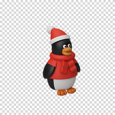 편집 편집이미지 한마리 크리스마스 산타모자 털모자 3D캐릭터 누끼 사람없음 3D 목도리 디지털합성 펭귄 PNG 패딩조끼 편집소스 캐릭터 모자_잡화 1 잡화 기념일 조류 조끼 패딩 파일형식