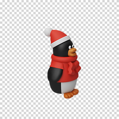 편집 편집이미지 한마리 크리스마스 산타모자 털모자 3D캐릭터 누끼 사람없음 3D 목도리 디지털합성 펭귄 PNG 패딩조끼 편집소스 캐릭터 모자_잡화 1 잡화 기념일 조류 조끼 패딩 파일형식