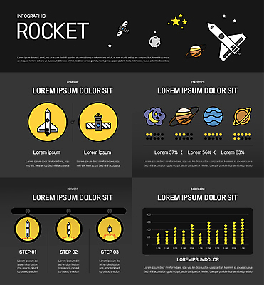 별 일러스트 그래프 사람없음 우주 검은색 인포그래픽 행성 인공위성 로켓 초승달 우주선 로켓발사 국내일러스트 AI파일 자연요소 컬러 통신 달 발사 파일형식 벡터