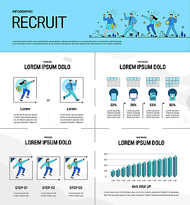 전신 여자 남자 하늘색 일러스트 그래프 들기 여러명 성인 컴퓨터 걷기 인포그래픽 가리킴 비즈니스맨 비즈니스우먼 문서 손인사 이력서 사원증 고용 다리들기 리쿠르트 채용 파일폴더 성인만 국내일러스트 AI파일 다수 비즈니스 모션 사람 손짓 파란색 전자제품 사무용품 구직 인사 직장인 파일형식 벡터