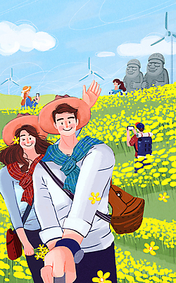 PSD 구름 모자 여자 남자 일러스트 들기 여러명 상반신 성인 스마트폰 제주도 손들기 사진촬영 신혼여행 풍력에너지 셀프카메라 돌하르방 셀카봉 유채밭 성인만 국내일러스트 자연요소 잡화 다수 결혼 밭 모션 한국 사람 핸드폰 스마트기기 촬영 그린에너지 유채 파일형식