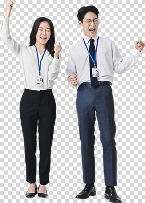 전신 편집 편집이미지 여자 남자 안경 넥타이 서기 누끼 정장 성인 두명 30대 비즈니스라이프 눈감음 파이팅 주먹 한국인 직장인 비즈니스맨 비즈니스우먼 PNG 사원증 성인만 안경낌 편집소스 직업 라이프스타일 잡화 옷 비즈니스 모션 사람 동양인 장년 파일형식