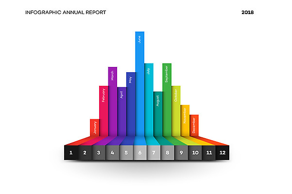 JPG 해외이미지 템플릿 일러스트 비즈니스 통계 사람없음 자료 인포그래픽 무지개색 타임라인 해외일러스트 컬러풀 파일형식 이미지허브