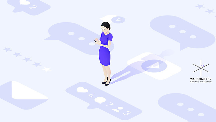 JPG 해외이미지 전신 여자 하늘색 말풍선 일러스트 한명 서기 들기 성인 스마트폰 이메일 아이소메트릭 동영상창 별점 소셜네트워크 성인여자한명만 해외일러스트 1 모션 사람 파란색 핸드폰 스마트기기 점수 평가 동영상 여자한명만 성인여자만 파일형식 이미지허브