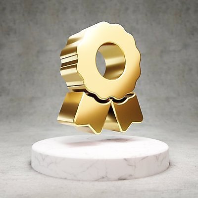 JPG 해외이미지 일러스트 사람없음 3D 디지털 금색 황금 상패 심볼 광택 시상식 해외일러스트 컬러 상_우승 디지털합성 파일형식 이미지허브