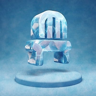 포토 JPG 해외이미지 의자 사람없음 파란색 3D 얼음 입체 오브젝트 해외포토 자연요소 컬러 가구 디지털합성 파일형식 이미지허브