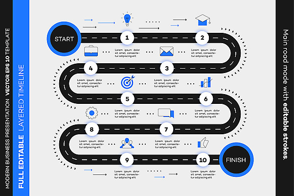 JPG 해외이미지 템플릿 말풍선 서류가방 일러스트 비즈니스 학사모 전구 그래프 편지봉투 사람모양 사람없음 파란색 검은색 자료 인포그래픽 과녁판 커브길 계획 편지 톱니바퀴 손모양 따봉 단계 순서 타임라인 해외일러스트 모양 모자_잡화 도로 컬러 컨셉 가방 졸업 봉투 최고 파일형식 손_신체부위 이미지허브