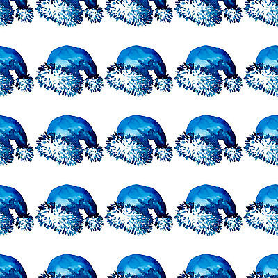 JPG 해외이미지 디자인 백그라운드 크리스마스 겨울 패턴 산타모자 사람없음 파란색 산타클로스 해외일러스트 모자_잡화 계절 기념일 컬러 무늬 파일형식 이미지허브