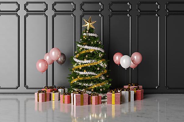 포토 JPG 해외이미지 디자인 크리스마스 크리스마스선물 선물 사람없음 선물상자 크리스마스트리 파티 3D 풍선 해외포토 기념일 이벤트 상자 디지털합성 파일형식 이미지허브