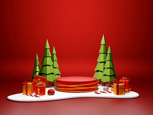 포토 JPG 해외이미지 디자인 백그라운드 크리스마스 겨울 사람없음 빨간색 선물상자 3D 단상 해외포토 계절 기념일 컬러 선물 상자 디지털합성 파일형식 이미지허브