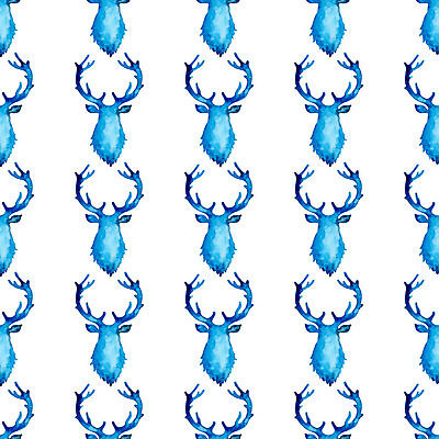 포토 JPG 해외이미지 백그라운드 패턴 일러스트 사슴 사람없음 파란색 패턴백그라운드 흰색 해외일러스트 컬러 무늬 포유류 파일형식 이미지허브