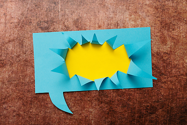 포토 JPG 해외이미지 종이 백그라운드 말풍선 아이디어 사람없음 파란색 찢어짐 카피스페이스 해외포토 컬러 컨셉 모션 공백 파일형식 이미지허브