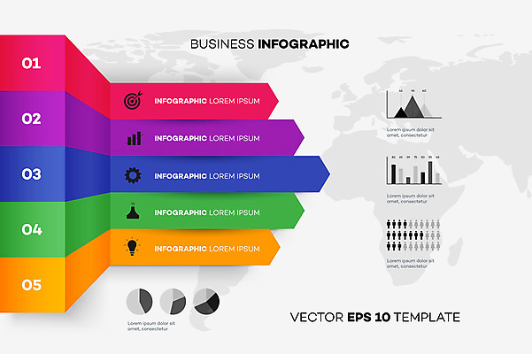 JPG 해외이미지 템플릿 세계지도 일러스트 비즈니스 그래프 사람없음 인포그래픽 톱니바퀴 단계 순서 계기판 전구모양 타임라인 해외일러스트 모양 지도 전구 세계 파일형식 이미지허브