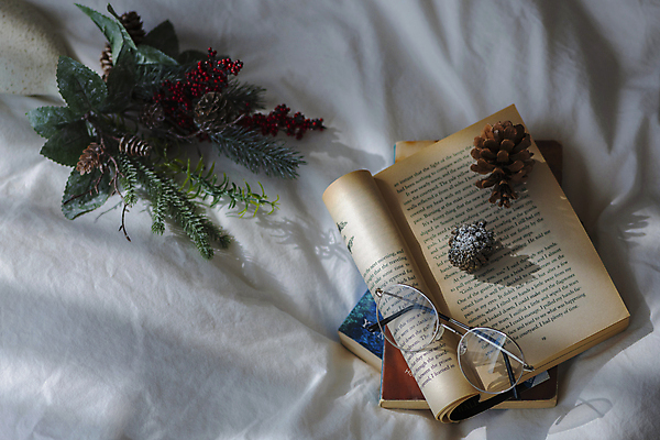 포토 JPG 안경 크리스마스 겨울 크리스마스용품 실내 사람없음 책 하이앵글 빈티지 솔방울 조화 호랑가시나무열매 국내포토 잡화 계절 기념일 열매 뷰포인트 컨셉 내부 용품 파일형식