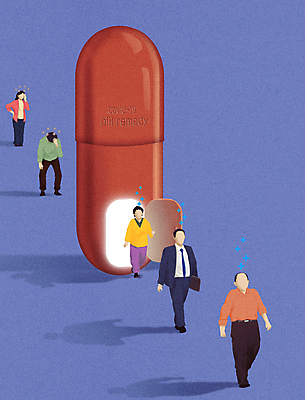 전신 PSD 여자 노년 남자 중년 일러스트 의학 건강 숙이기 여러명 성인 치료 파란색 알약 문 고통 직장인 사회이슈 통과 줄서기 증상 치료제 현기증 회복 손짚기 코로나바이러스 확진자 델타변이바이러스 위드코로나 국내일러스트 직업 감정 컬러 포즈 다수 컨셉 모션 사람 손짓 약 바이러스 파일형식