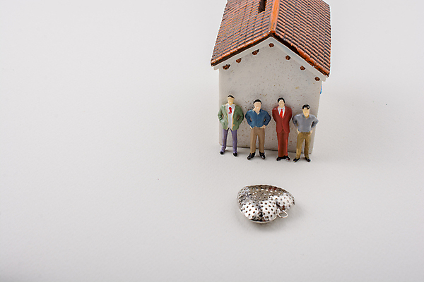 포토 JPG 해외이미지 실내 사람없음 하트 흰배경 인물미니어처 집모양 차거름망 해외포토 모양 백그라운드 내부 미니어처 흰색 파일형식 이미지허브