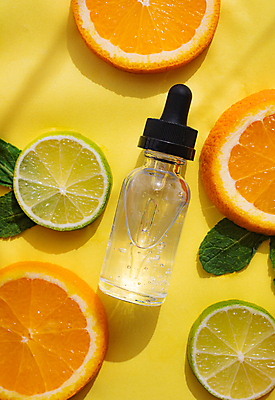 포토 JPG 해외이미지 스튜디오촬영 오렌지 사람없음 노란색 화장품 미용용품 오일 오브젝트 라임 앰플 해외포토 음식 컬러 과일 실내 뷰티 파일형식 이미지허브