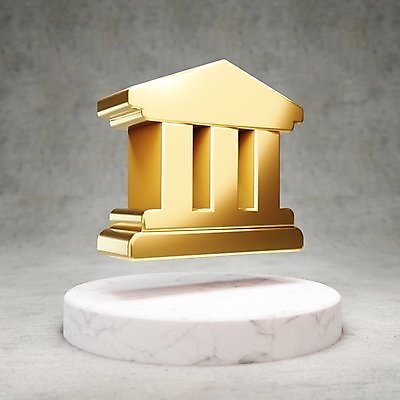 JPG 해외이미지 일러스트 사람없음 3D 디지털 금색 황금 심볼 대학교 광택 해외일러스트 컬러 학교 디지털합성 파일형식 이미지허브