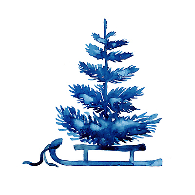 JPG 해외이미지 나무 겨울 사람없음 크리스마스트리 썰매 엘리먼트 해외일러스트 식물 계절 크리스마스 파일형식 이미지허브