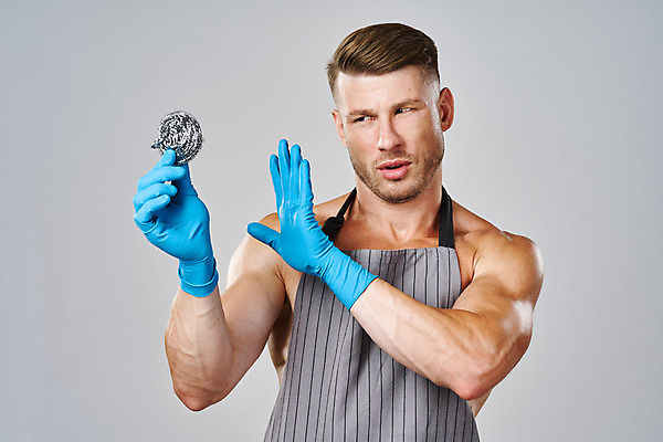 포토 JPG 해외이미지 백인 응시 남자 가사 회색배경 한명 상반신 성인 손들기 앞치마 청소 근육질 고무장갑 철수세미 성인남자한명만 해외포토 서양인 1 시선 장갑 백그라운드 모션 근육 사람 회색 몸매 고무 수세미 남자한명만 성인남자만 파일형식 이미지허브