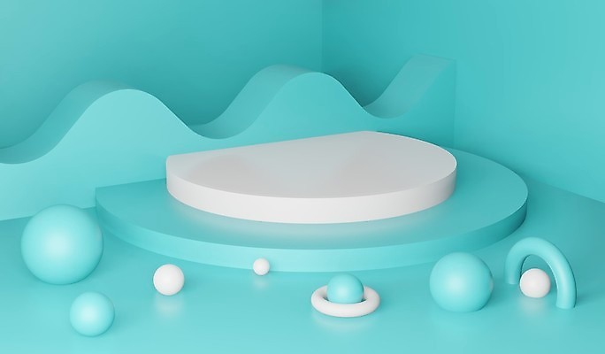 포토 JPG 해외이미지 디자인 하늘색 백그라운드 사람없음 3D 공백 무대 단상 엘리먼트 포디움 목업 해외포토 파란색 디지털합성 파일형식 이미지허브