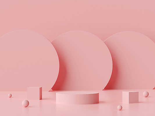 포토 JPG 해외이미지 디자인 분홍색 백그라운드 사람없음 그래픽 세트 3D 공백 무대 큐브 단상 포디움 목업 해외포토 컬러 디지털합성 파일형식 이미지허브