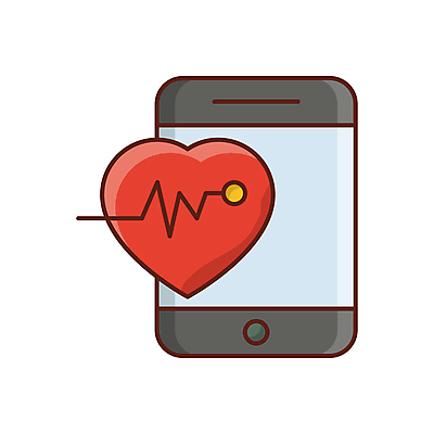 포토 JPG 해외이미지 사람없음 스마트폰 하트 맥박 원격의료 해외포토 모양 의학 핸드폰 스마트기기 진료 원격 파일형식 이미지허브