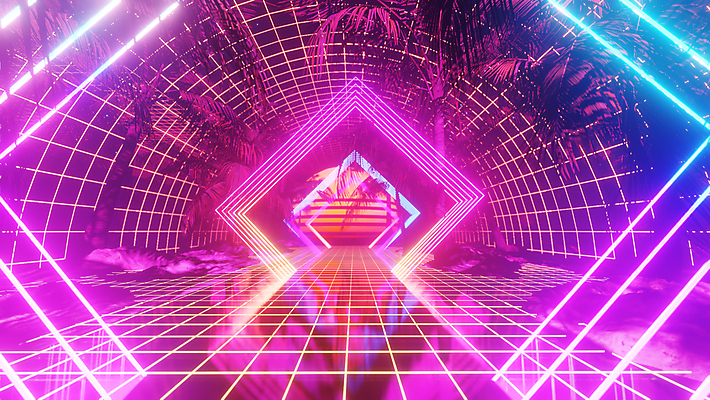 포토 해외이미지 백그라운드 미래 사람없음 빛 컬러풀 3D 디지털 공간 화려 사이버 디지털합성 네온 펑크 사이버펑크 해외포토 컬러 컨셉 파일형식 SF 이미지허브