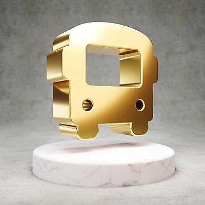 JPG 해외이미지 일러스트 버스 사람없음 3D 디지털 금색 황금 심볼 광택 해외일러스트 육상교통 컬러 대중교통 디지털합성 파일형식 이미지허브