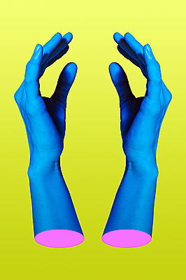 포토 JPG 해외이미지 손 컨셉 추상 미술 손짓 신체부위 파란색 노란색 팝아트 콜라주 해외포토 컬러 무늬 모션 문화예술 사람 그림 파일형식 이미지허브